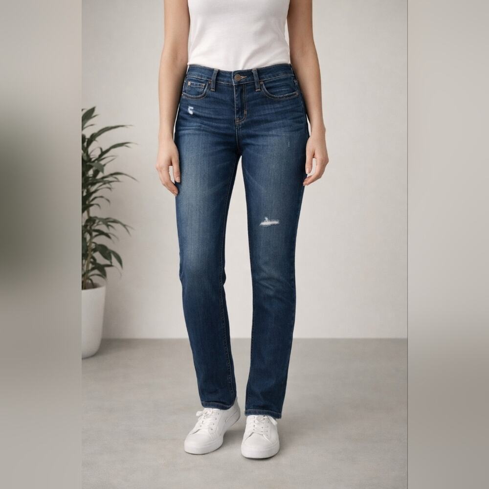 Hollister Skinny Distressed Dark Wash Jeans 5S #1086